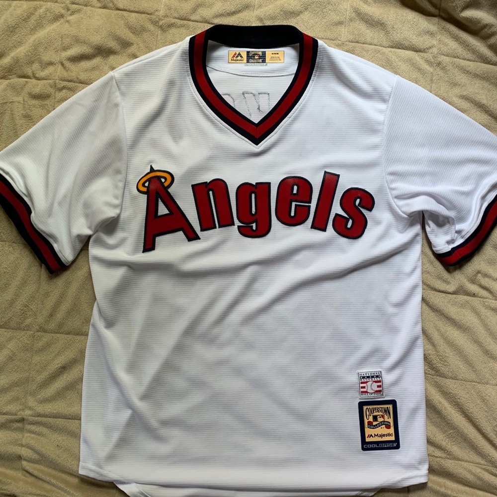 Angels Reggie Jackson Majestic Cooperstown Jersey
